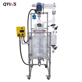 亚克力板防护加持安全高效有保障 实验室生产一条线 双层玻璃反应釜